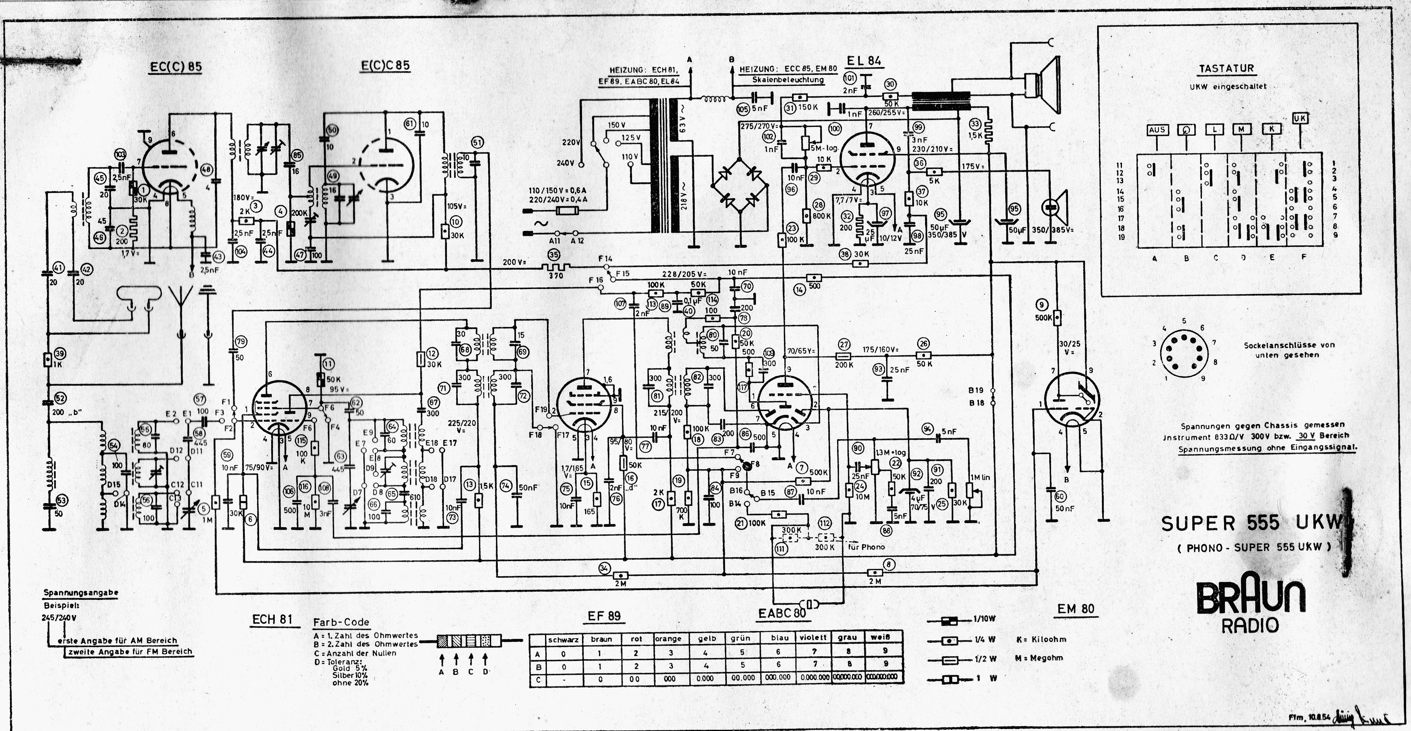 alte SCHALTPLÄNE von Radio Röhrenradio tube radio schematics Schaltungen Röhre