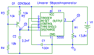 Schaltung des Sgezahngenerators