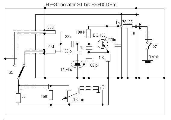 Stromlaufplan des Prüfgenerators